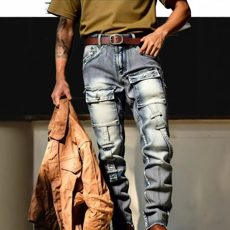 Streetwear Brand America - Herren Distressed Washed High Street Streetwear