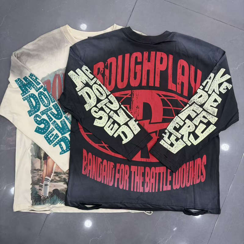 Streetwear Brand Trends - Hochwertiges Neues Rough Play Langarm-T-Shirt für